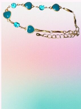 Blue Hearts Bracelet
